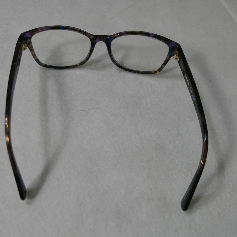 Coach Eyeglasses Frame HC6065-5288 Women's Confetti Purple Full Rim 51-17 135